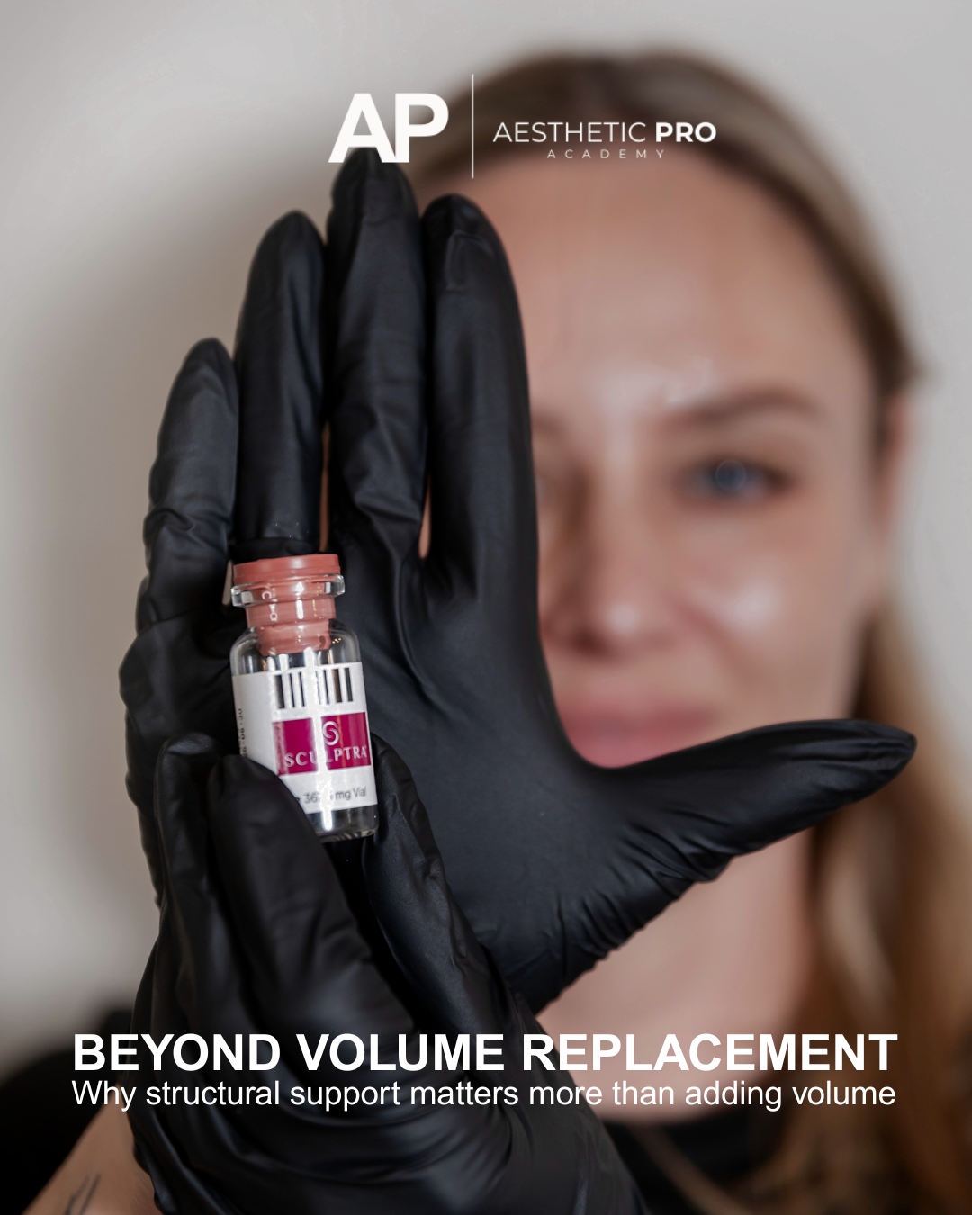 Injector hold sculptra product to explain understanding Collagen Loss and Sculptra.