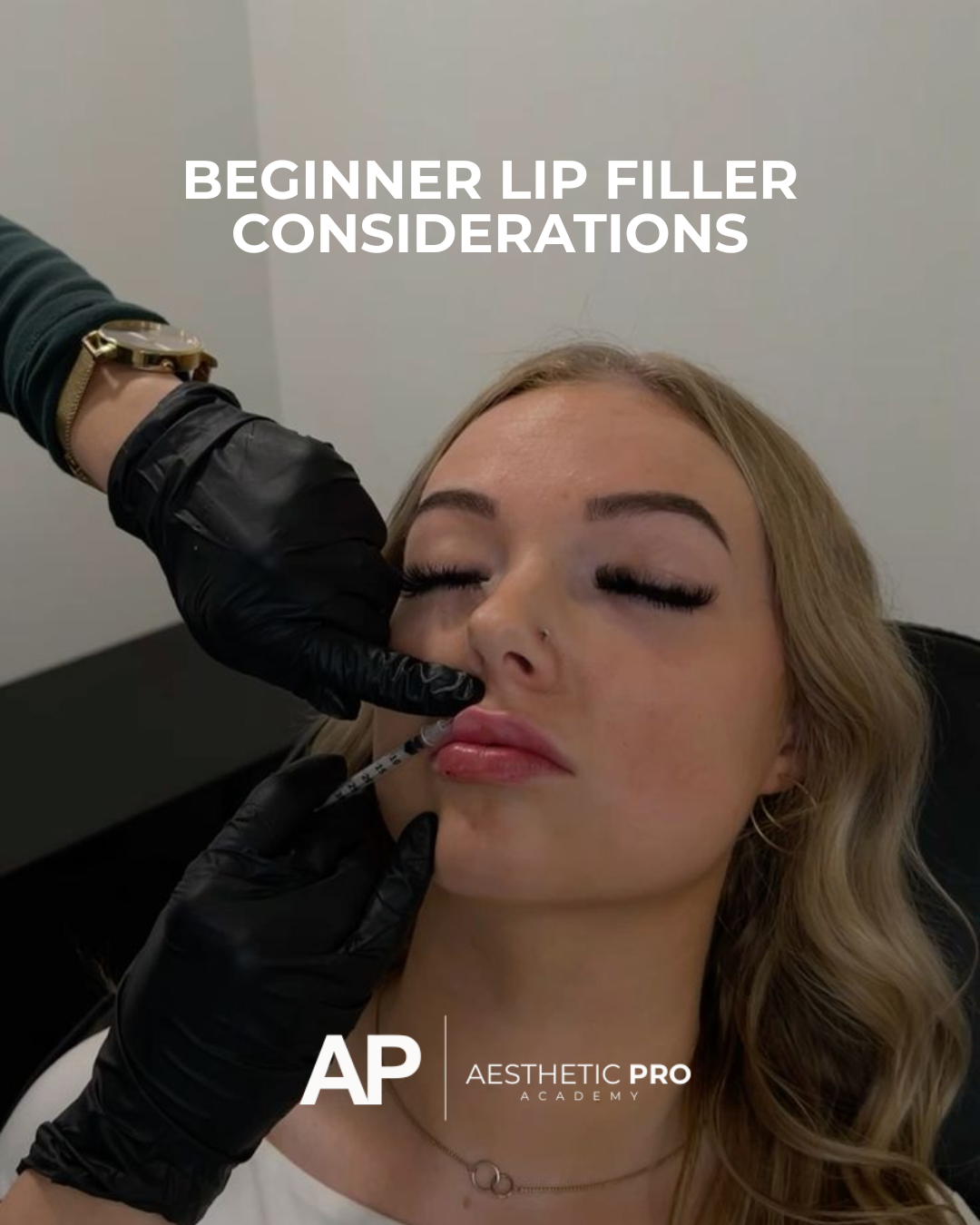 Lip filler considerations demonstration.